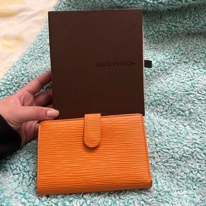 Louis Vuitton Orange Epi Wallet